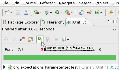 ReRun JUnit Test Button